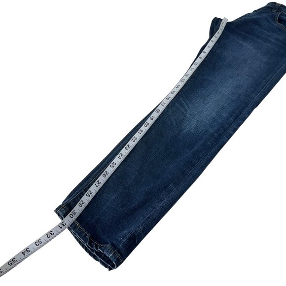 Frye Mens Mid-Rise Slim Fit Denim Jeans Size 30X31 Dark Wash - Picture 8 of 14